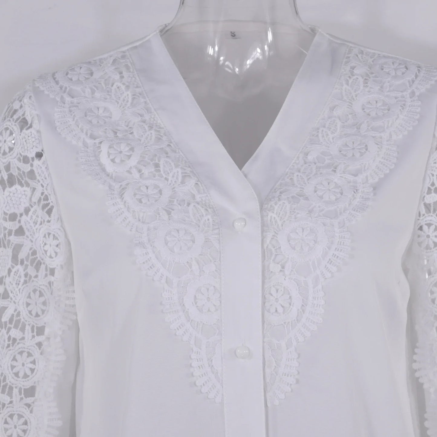 Women's Blouses White Office Spring Casual