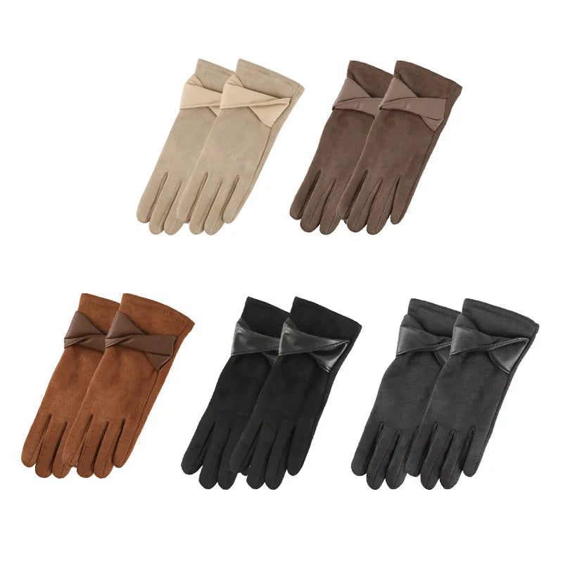 Winter Gloves For Women Suede
