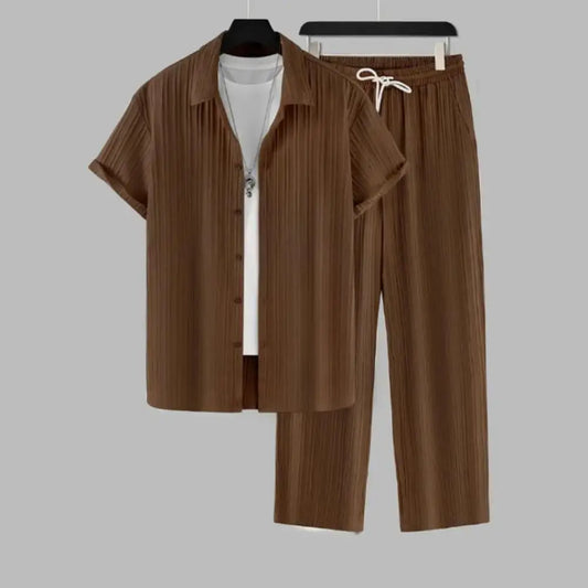 Set Men Outfit Summer Suit