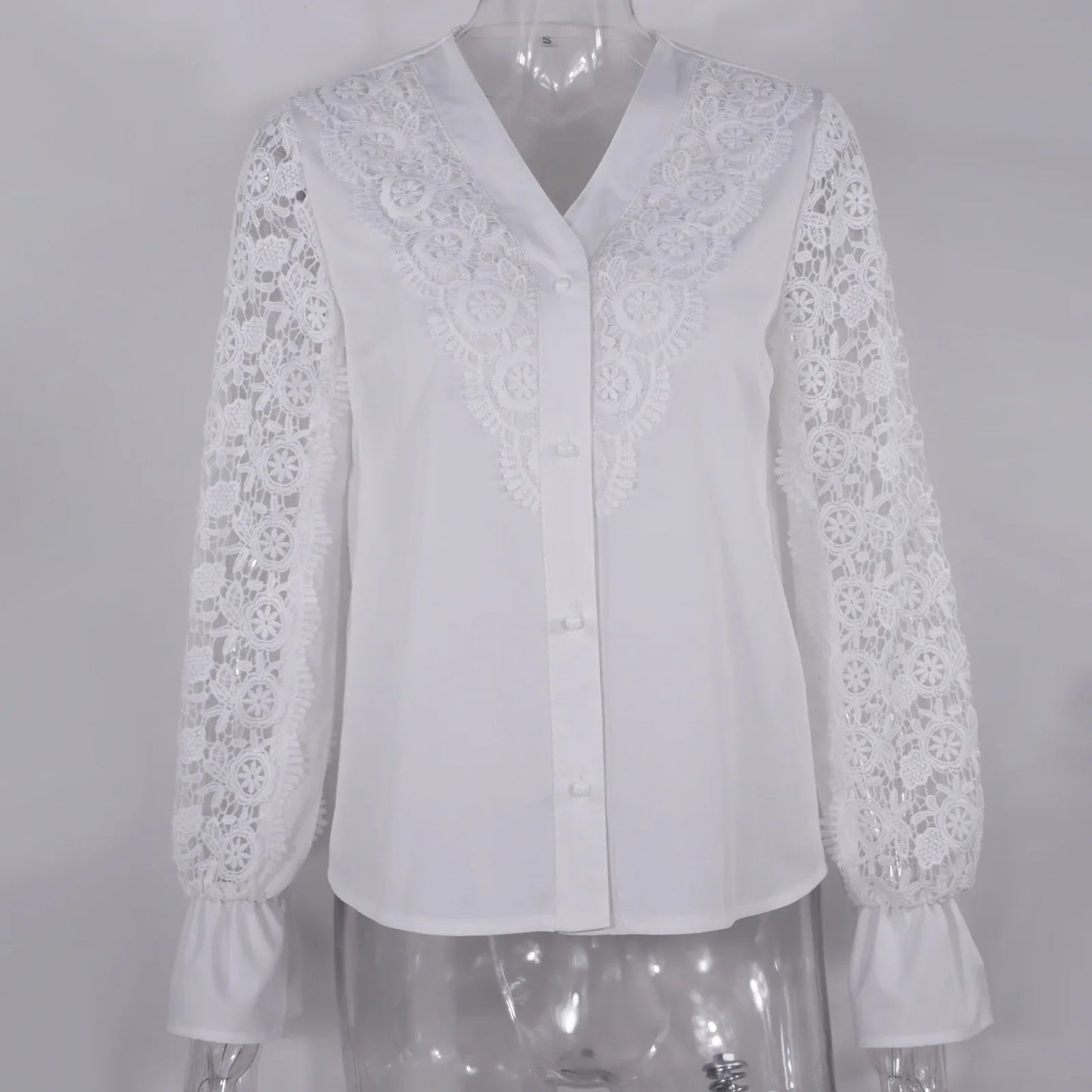 Women's Blouses White Office Spring Casual