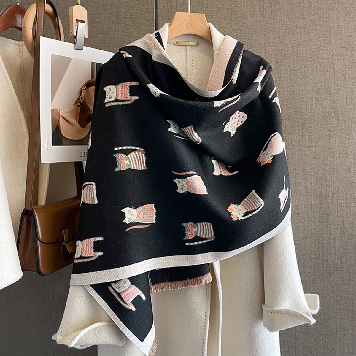 Women's Cute Cat Scarf for Wedding
