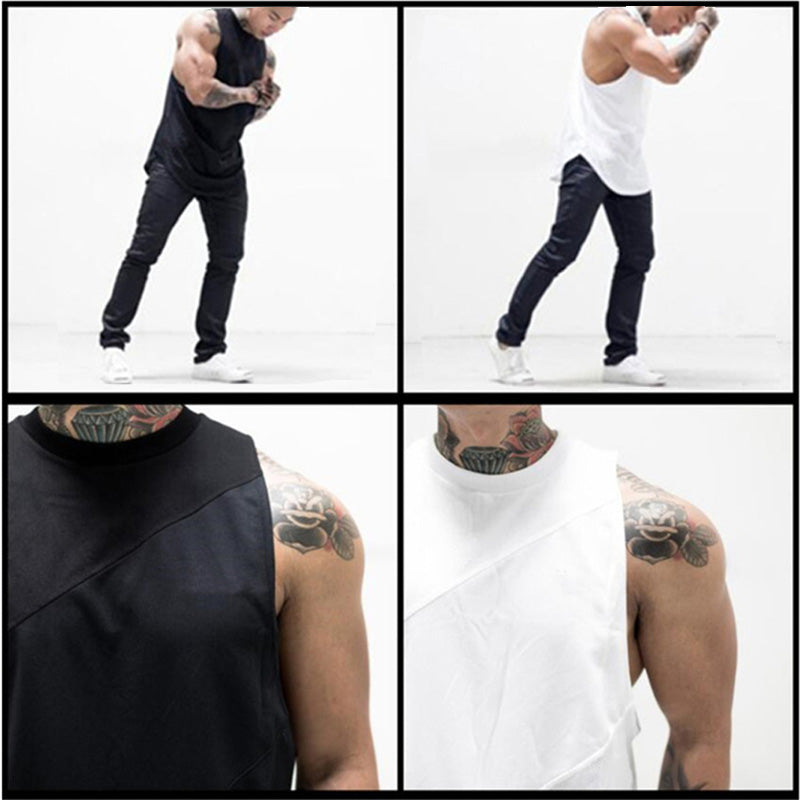 NEW Bodybuilding Sporty Tank Tops Men Gym Fitness