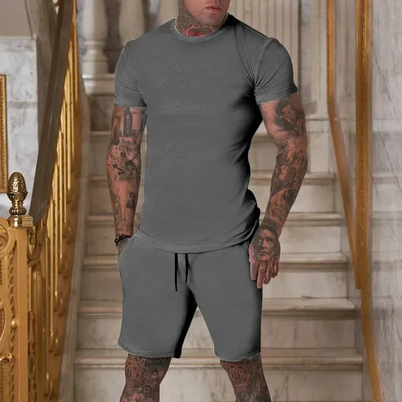 Sports Suit Men Breathable T-shirt
