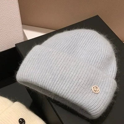Knitted Hat for Women Fleece-Lined