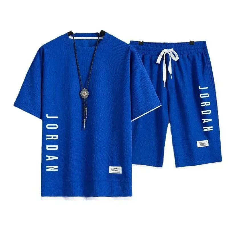 Stylish Casual T-shirt + Shorts Set Men's