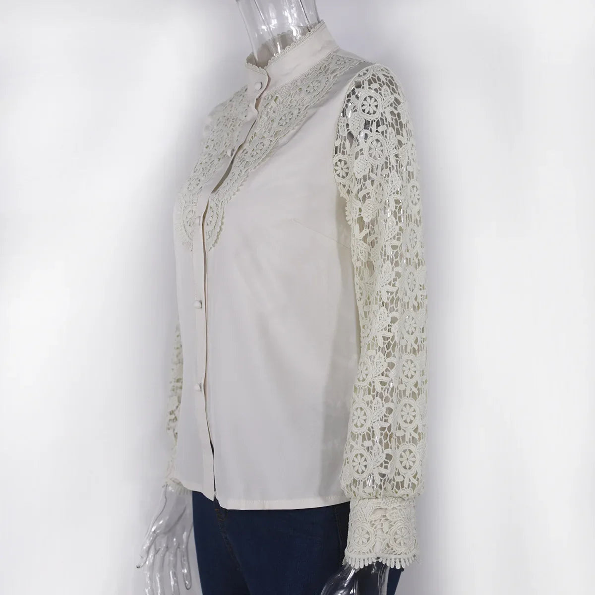 Women's Blouses White Office Spring Casual