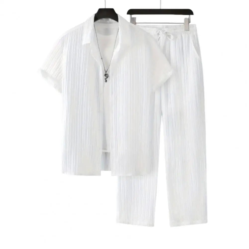 Set Men Outfit Summer Suit