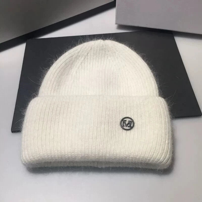 Knitted Hat for Women Fleece-Lined