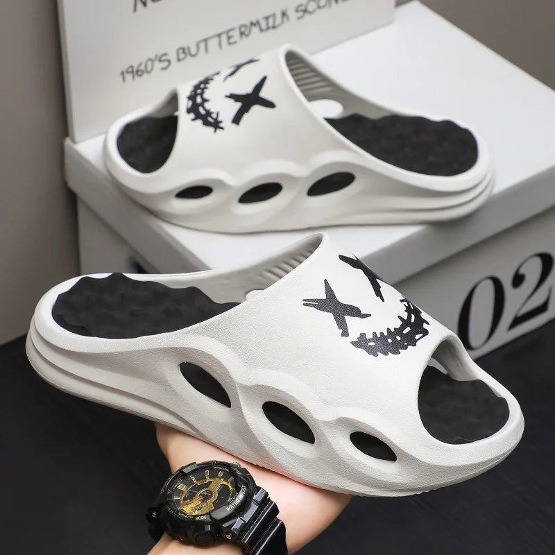 Men Fashion Massage Slippers Indoor