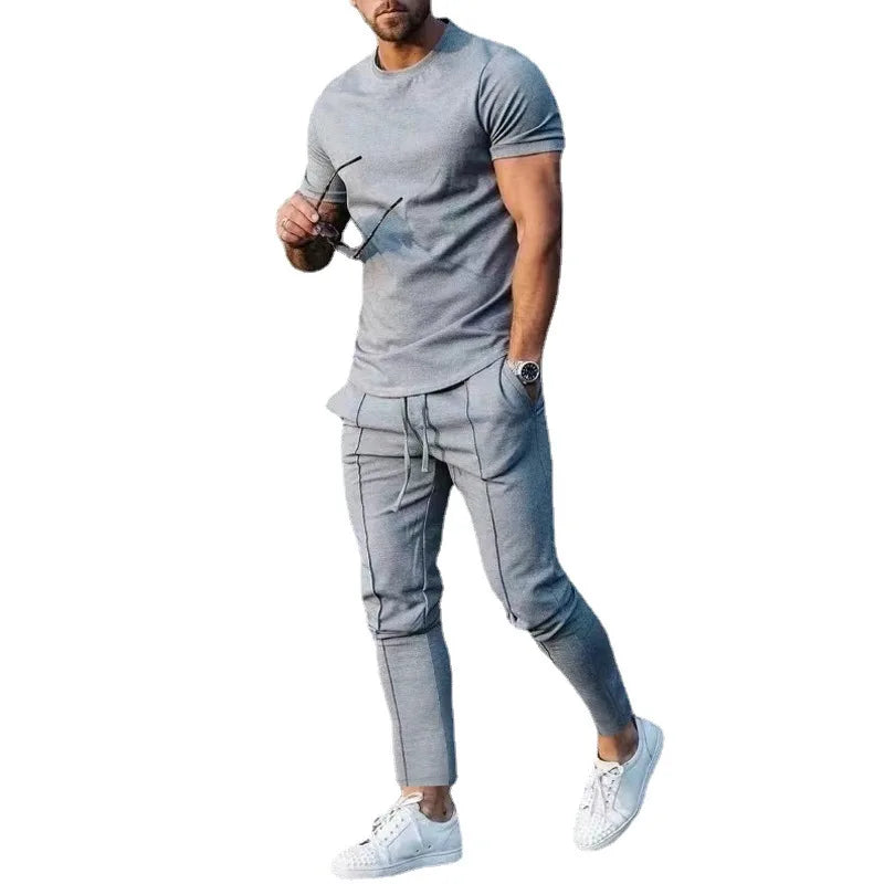 Mens Suit Summer Two-piece