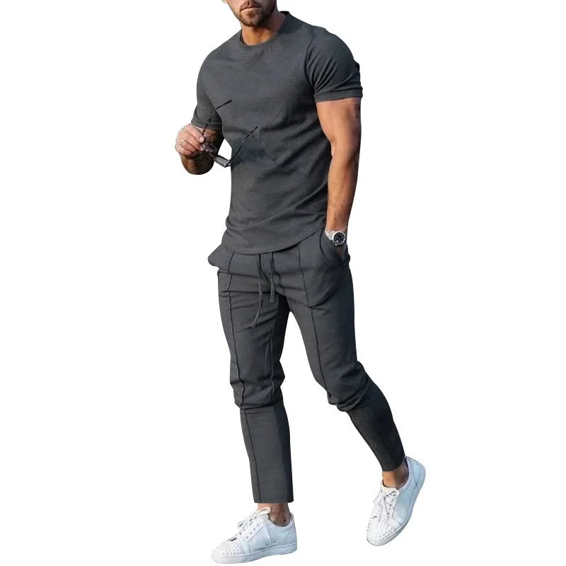 Mens Suit Summer Two-piece