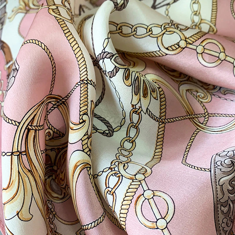 Square Silk Scarves Women Hijab