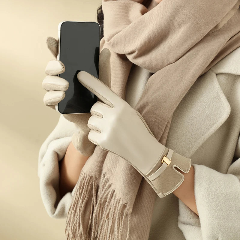 Gloves for Women in Winter Fleece-Lined