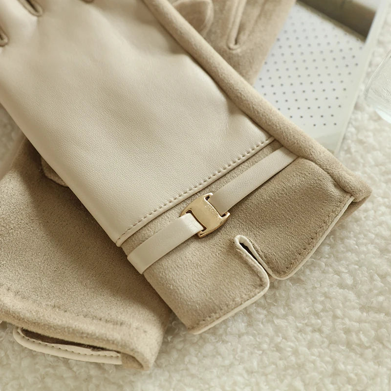 Gloves for Women in Winter Fleece-Lined
