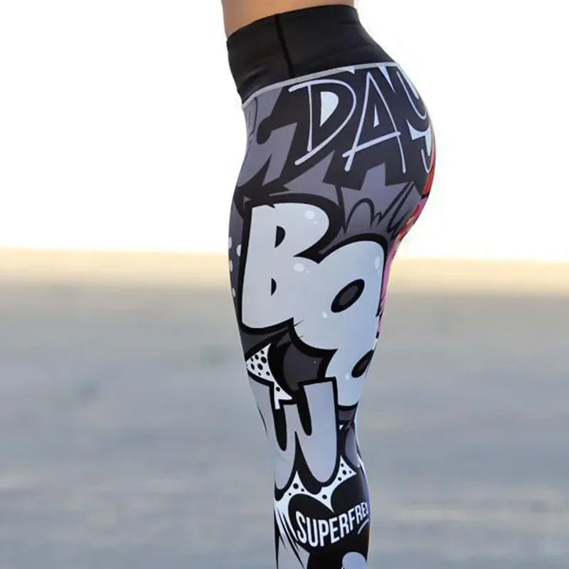 Women's Digital Print Leggings Workout