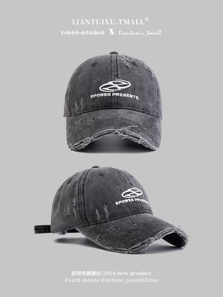Hat Men's Washed Denim Baseball Cap