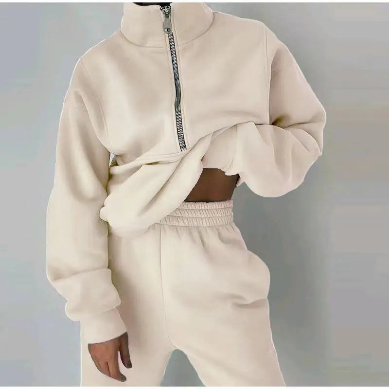 Women Fleece Tracksuit Sport