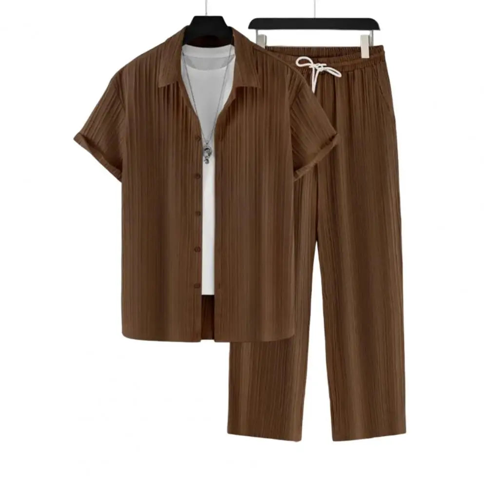 Set Men Outfit Summer Suit