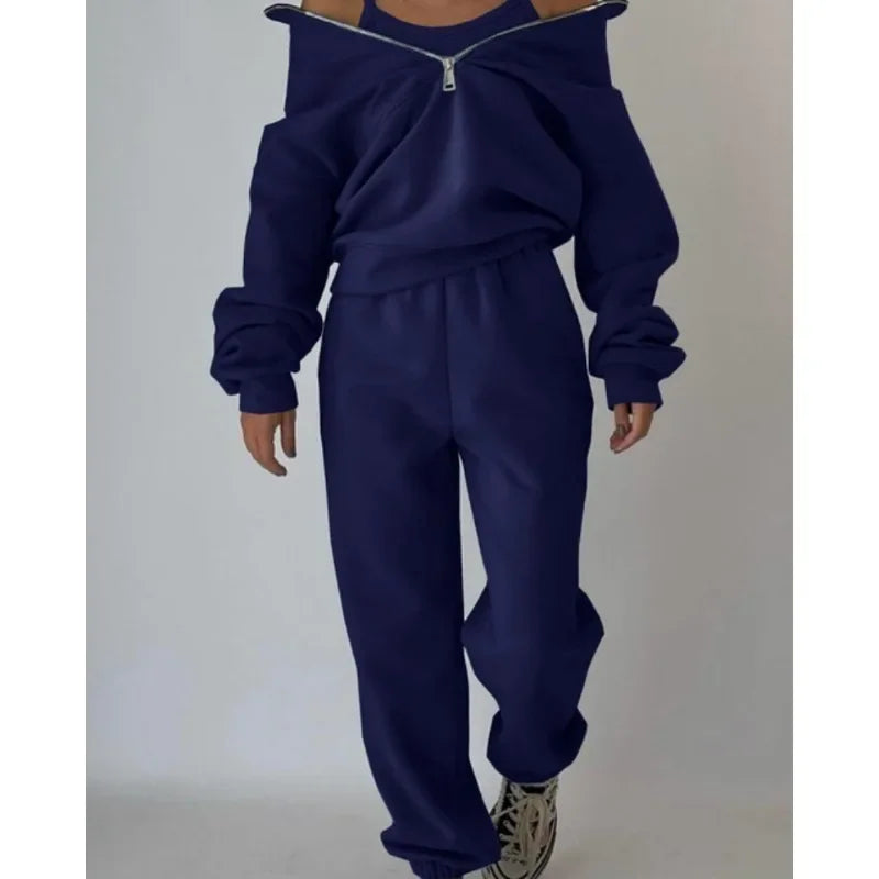 Women Fleece Tracksuit Sport