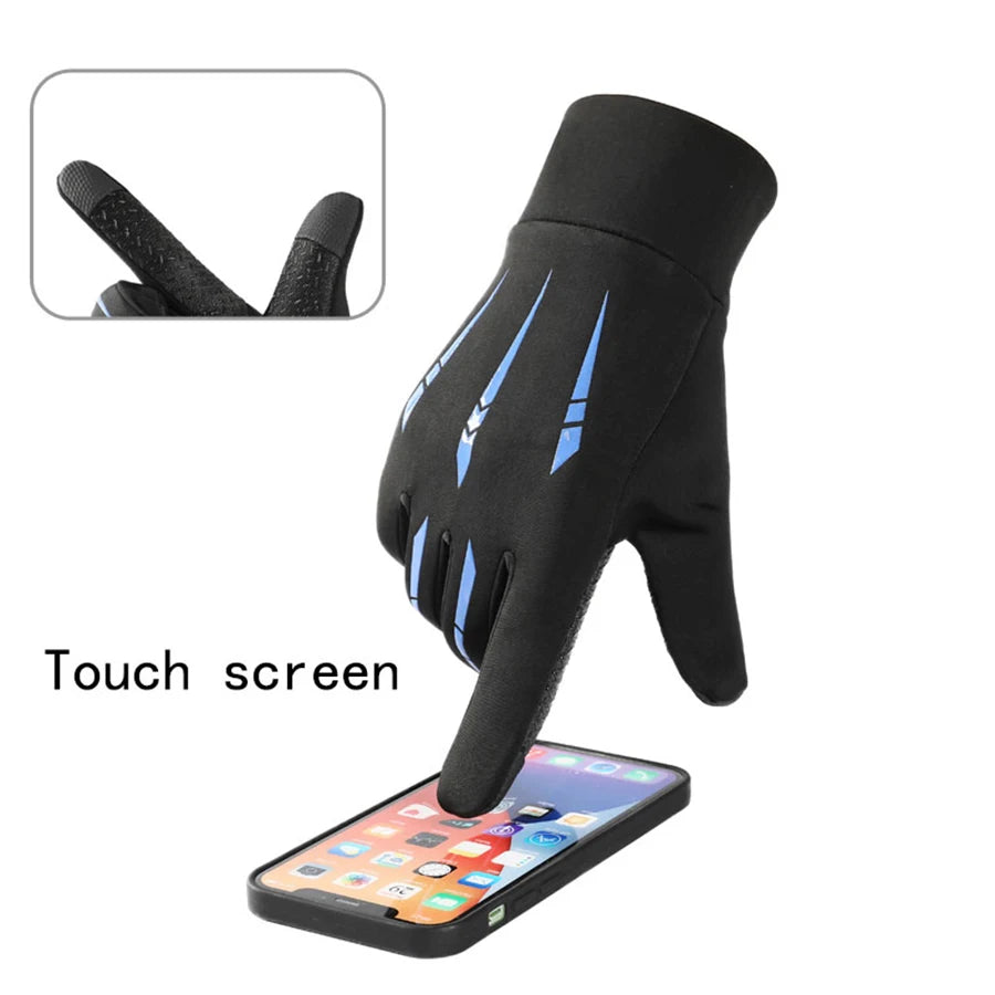 Men's winter waterproof riding gloves