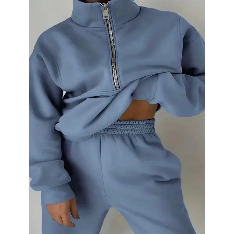 Women Fleece Tracksuit Sport