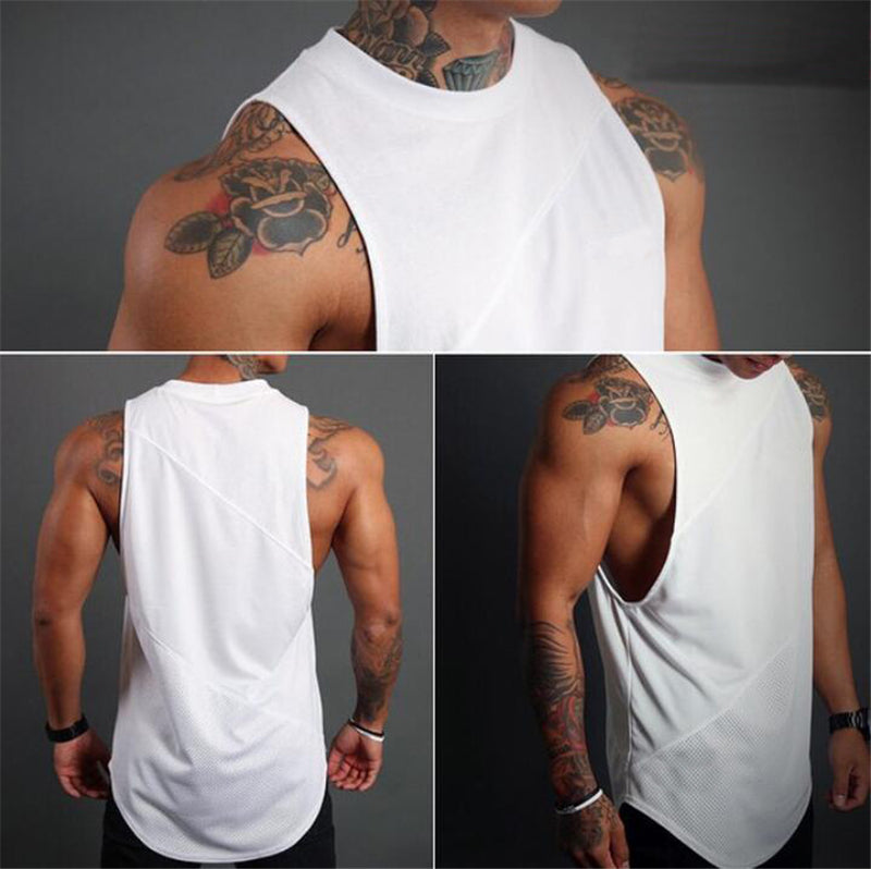 NEW Bodybuilding Sporty Tank Tops Men Gym Fitness
