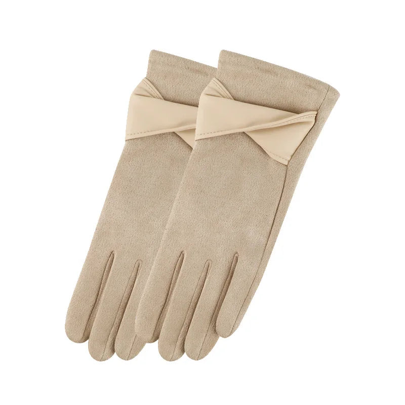 Winter Gloves For Women Suede