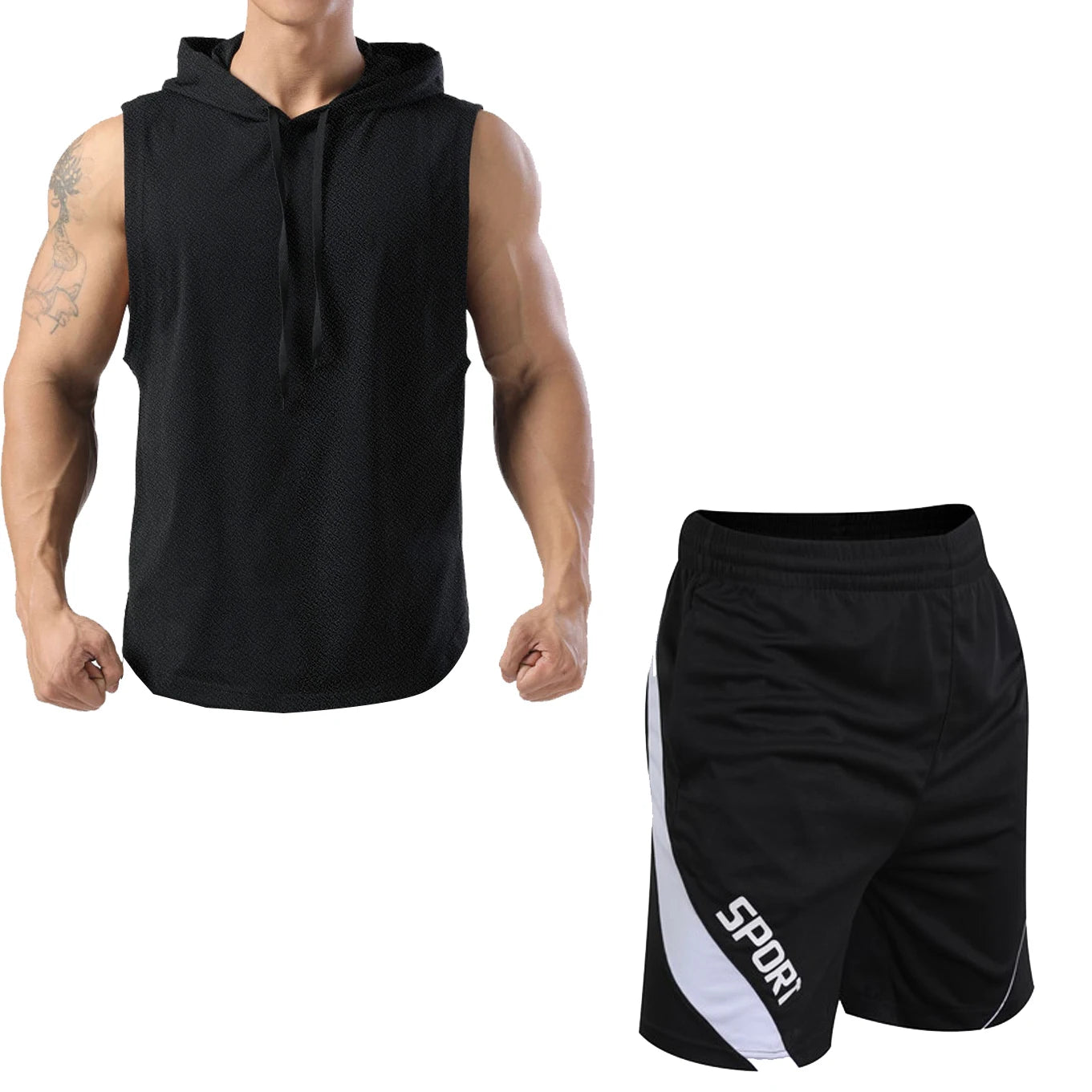 New Summer Men's Two Piece Set Casual