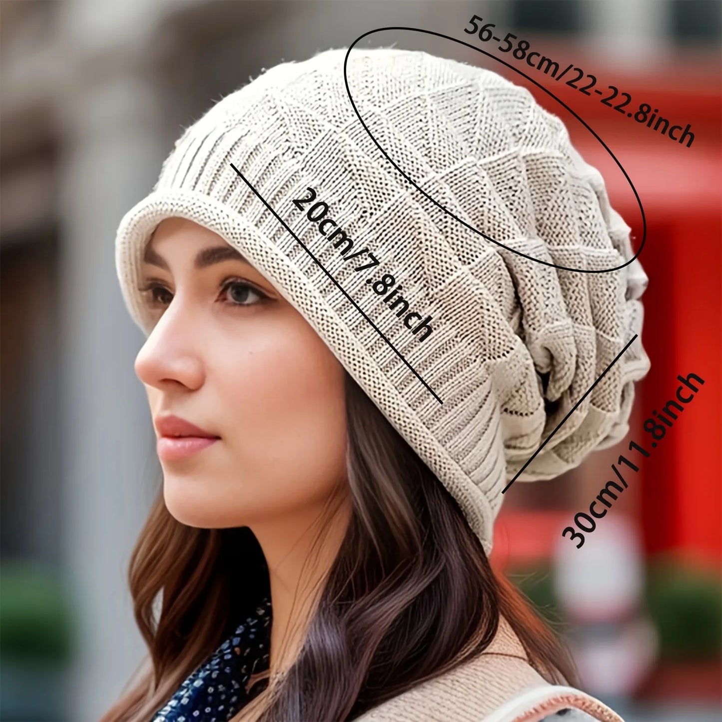 Women's Beanie Hat Fashionable Chunky