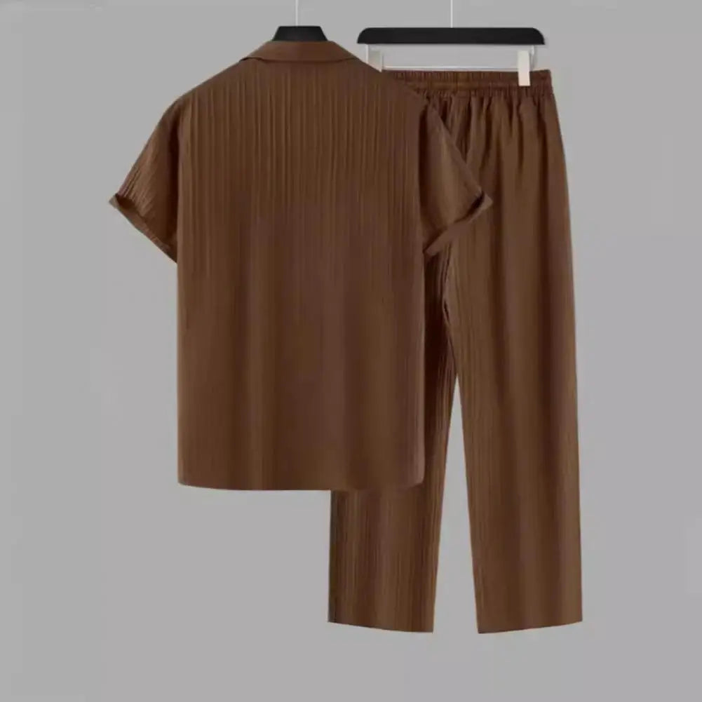 Set Men Outfit Summer Suit