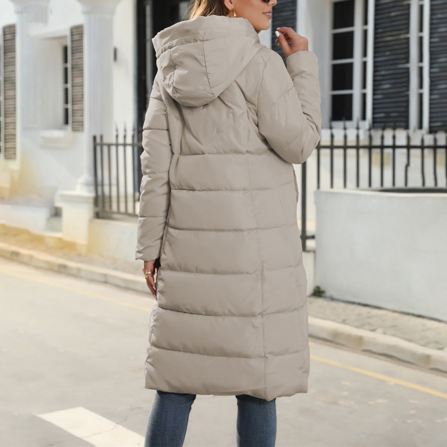 Women's Long Puffer Jacket Winter