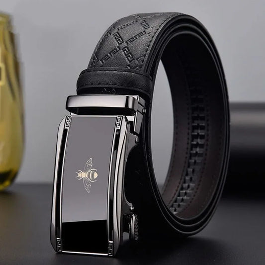 Men's leather belt