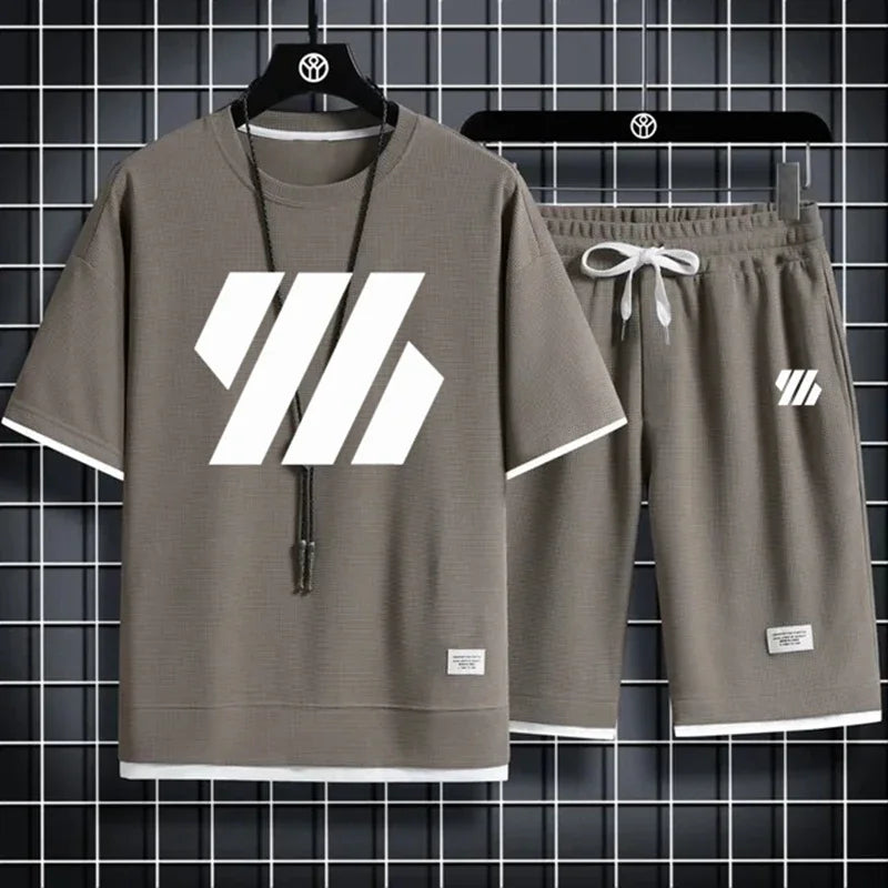 Mens Sports Suit Fashion Tracksuit