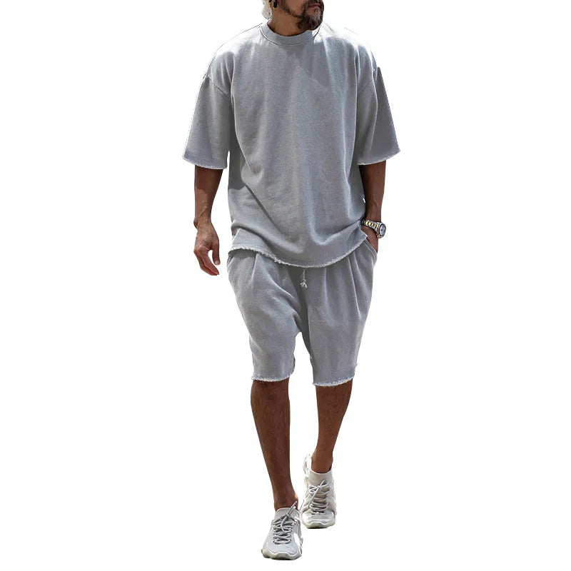 Men Tracksuit Casual Cotton