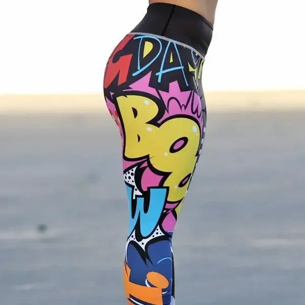 Women's Digital Print Leggings Workout