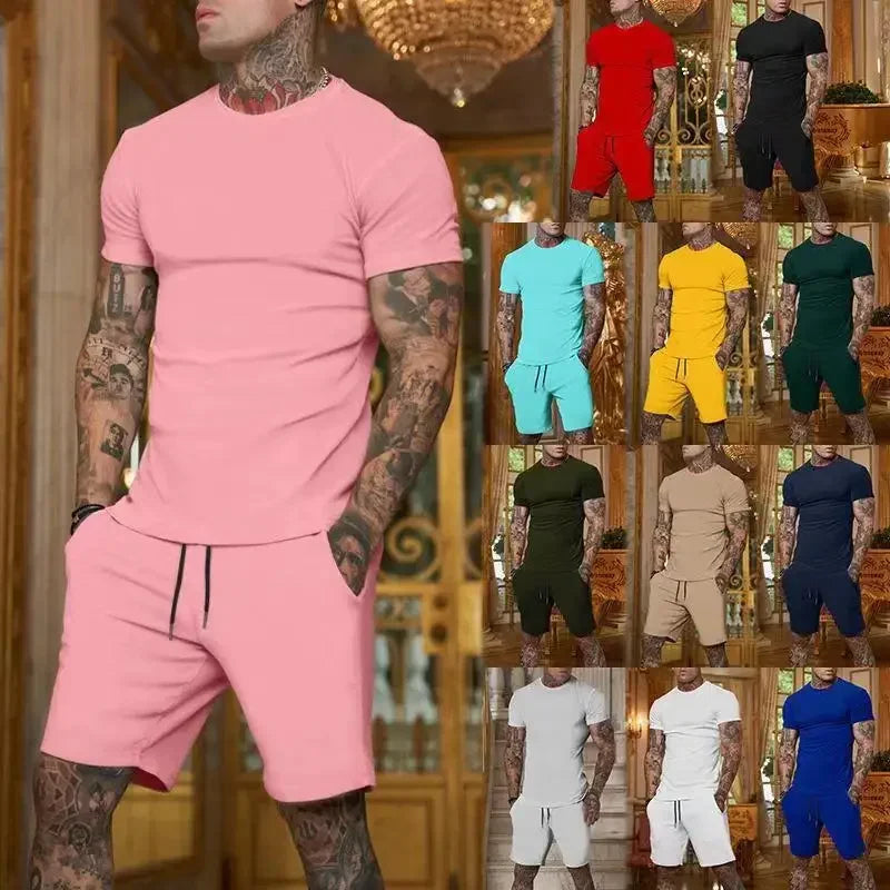 Sports Suit Men Breathable T-shirt