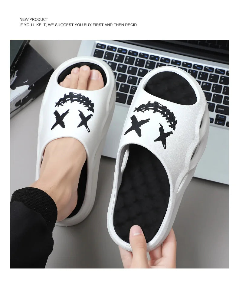 Men Fashion Massage Slippers Indoor