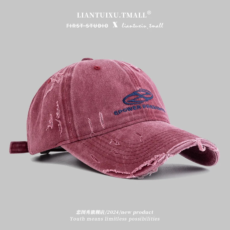 Hat Men's Washed Denim Baseball Cap