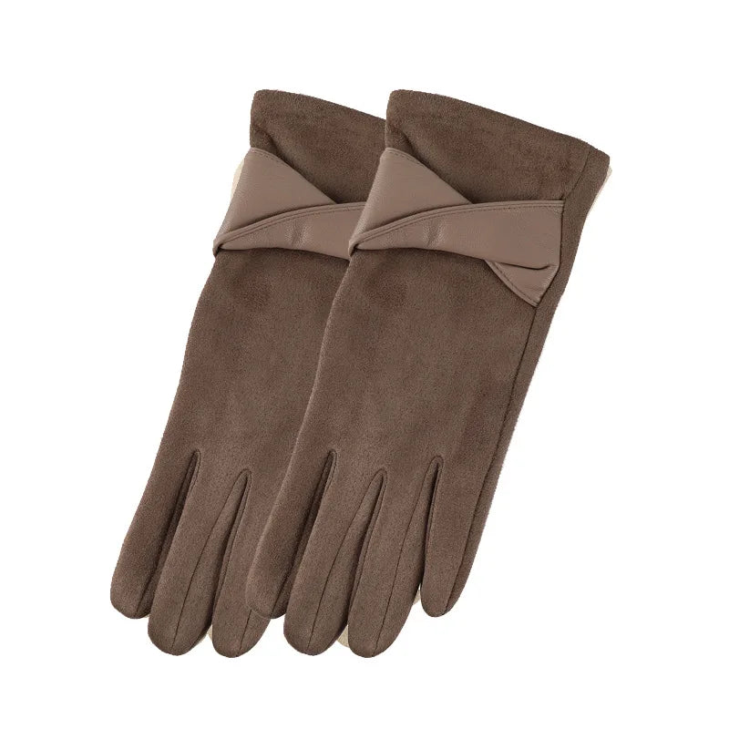 Winter Gloves For Women Suede