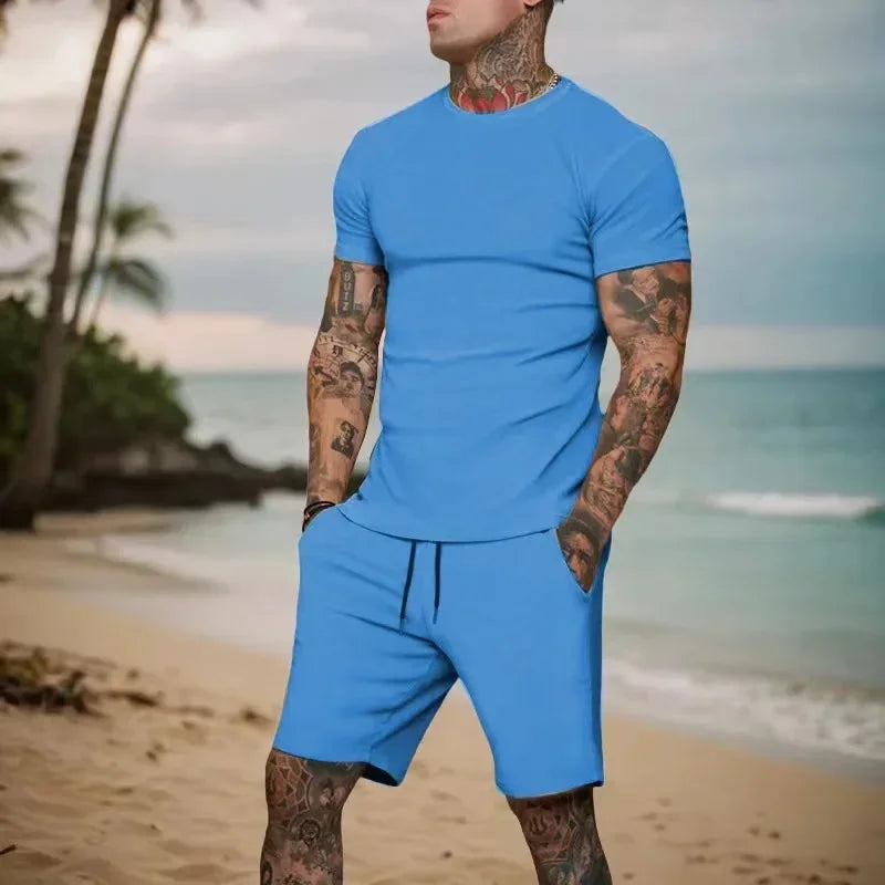 Sports Suit Men Breathable T-shirt