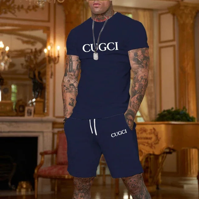 Summer T-shirt Shorts Men's Casual