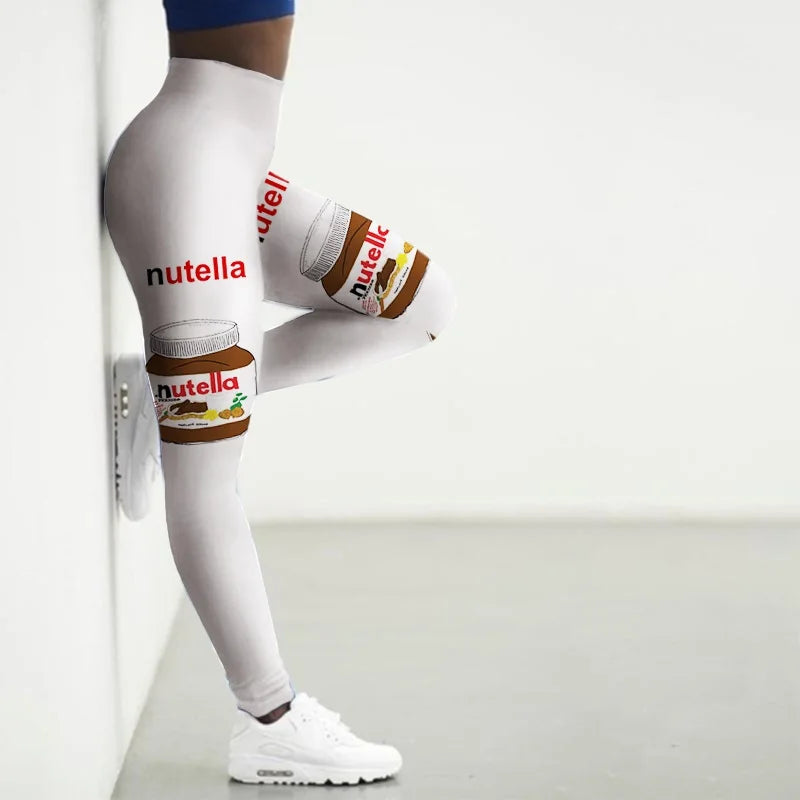 Sport Leggings Women 3D Snacks Printed