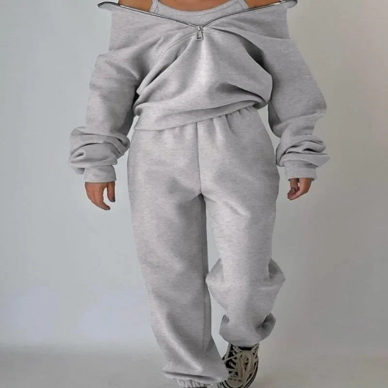 Women Fleece Tracksuit Sport