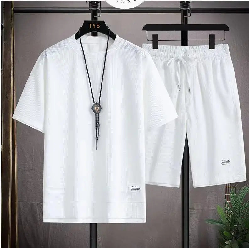 Men new Waffle Summer Suit