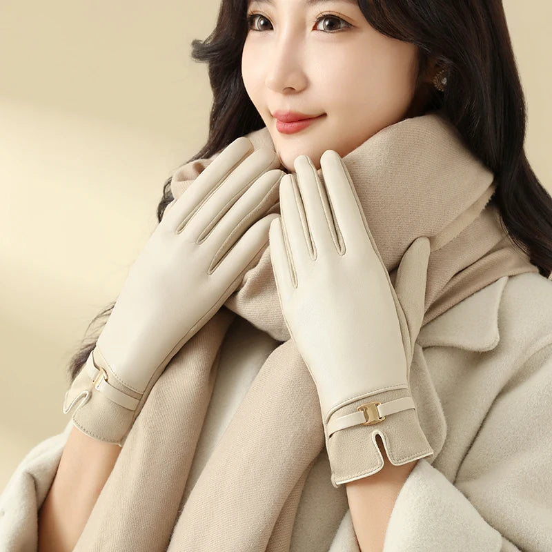Gloves for Women in Winter Fleece-Lined