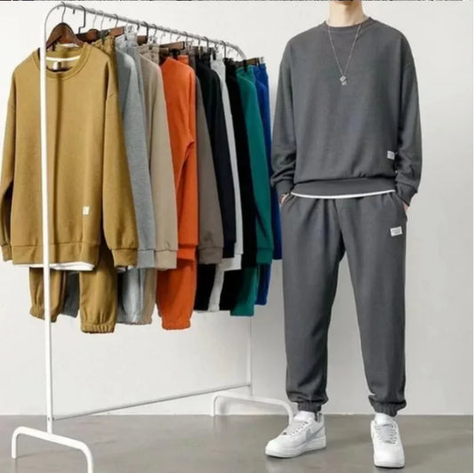 Men's Waffle Suit Sets Casual