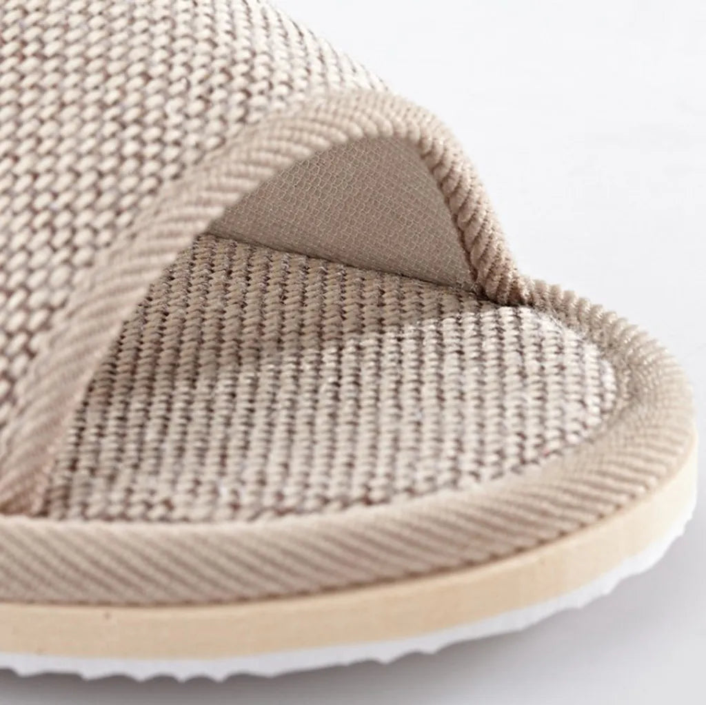 Linen Slippers Household
