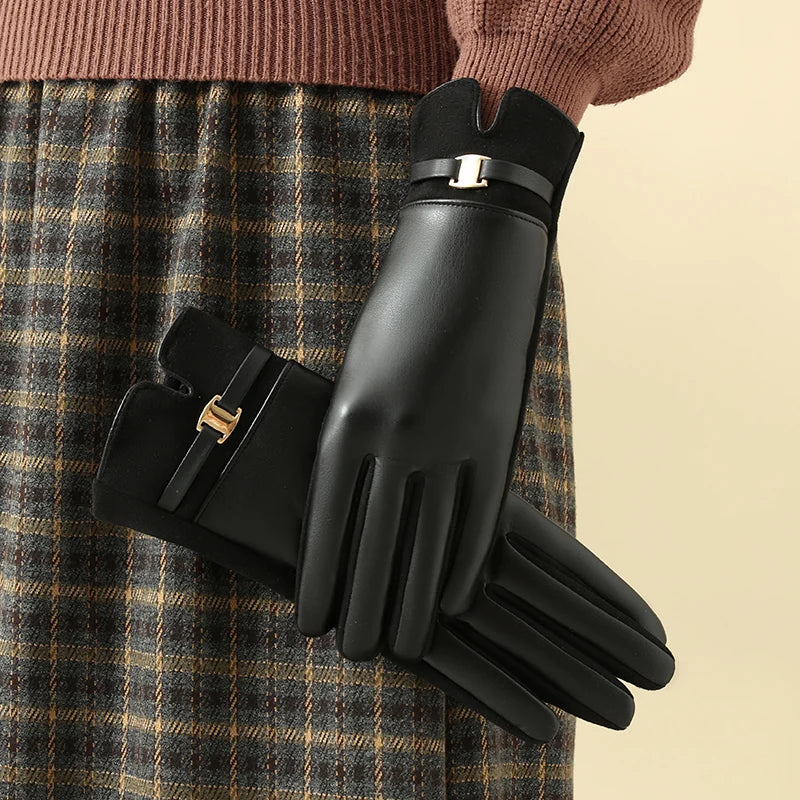 Gloves for Women in Winter Fleece-Lined