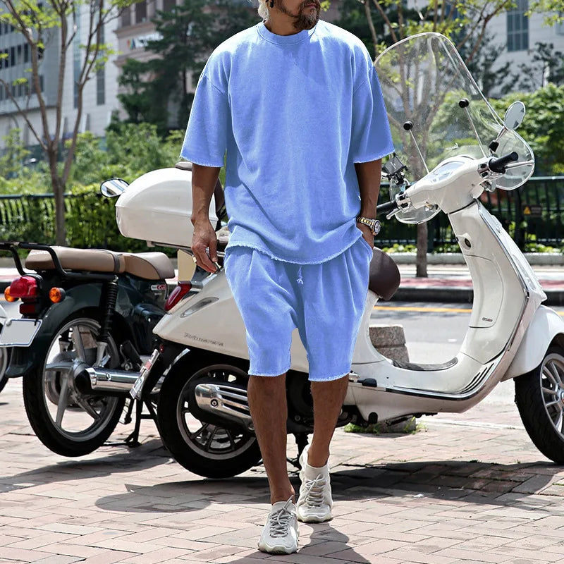 Men Tracksuit Casual Cotton