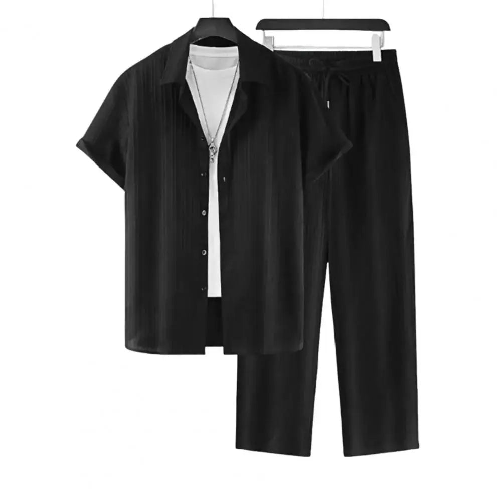 Set Men Outfit Summer Suit